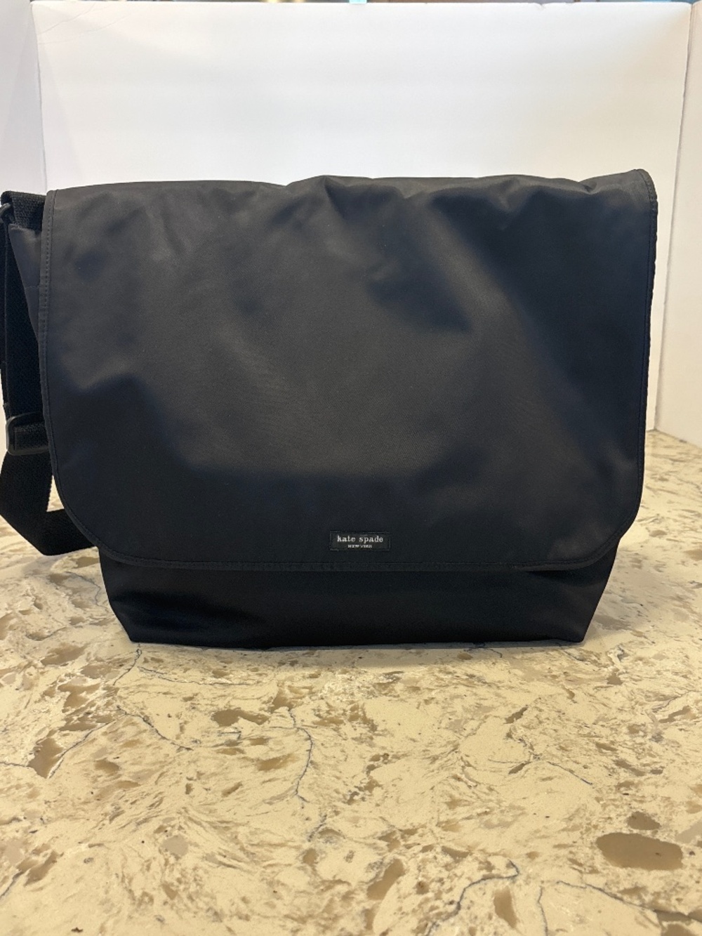 Kate Spade Black Classic Nylon Messenger Bag